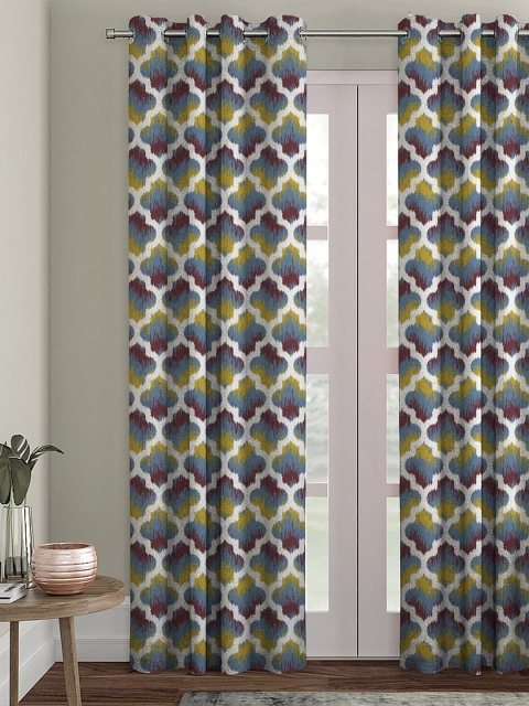 

HOUZZCODE Blue Single Curtain