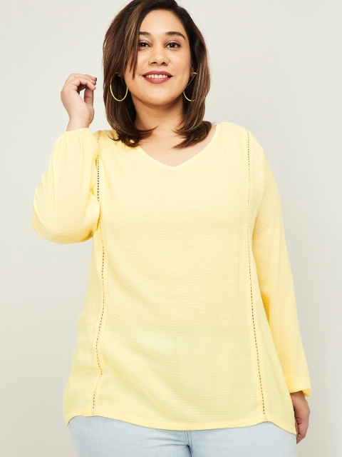 

nexus Women Yellow Solid Top