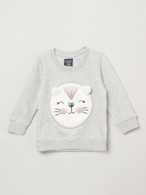 max Girls Grey Sweatshirt