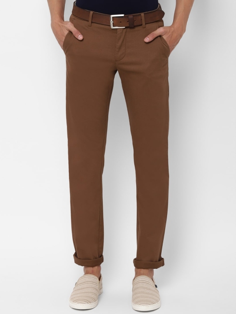 

Allen Solly Men Brown Slim Fit Solid Chinos