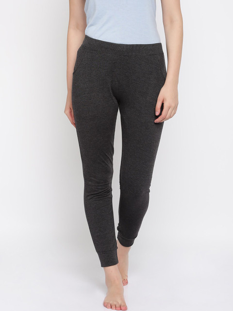

Sweet Dreams Women Charcoal Solid Lounge Pants