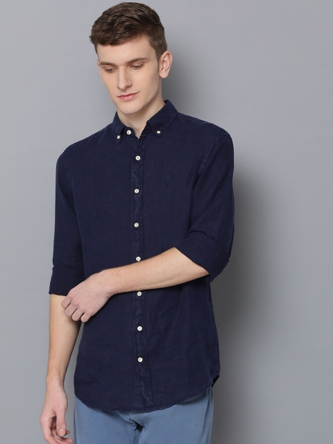 

GANT Men Blue Regular Fit Solid Casual Shirt