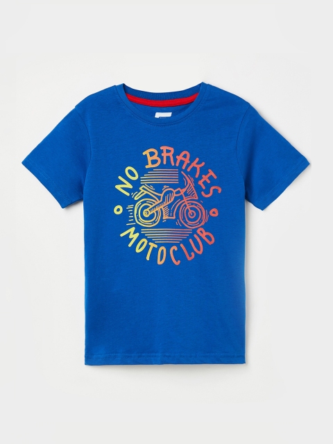 

Fame Forever by Lifestyle Boys Blue Printed Round Neck T-shirt
