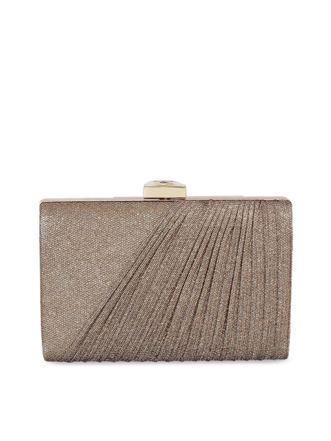 

Mochi Women Bronze-Toned Textured Clutch