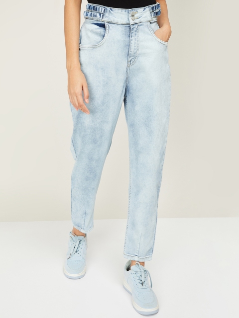 

Ginger by Lifestyle Women Blue Relaxed Fit Mid-Rise Clean Look Jeans
