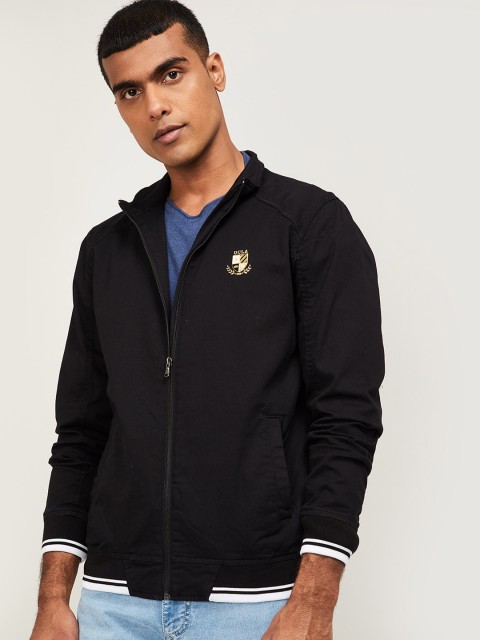 

UCLA Men Black Solid Bomber