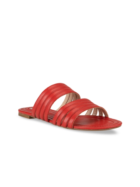 

ROSSO BRUNELLO Women Red Solid Open Toe Flats