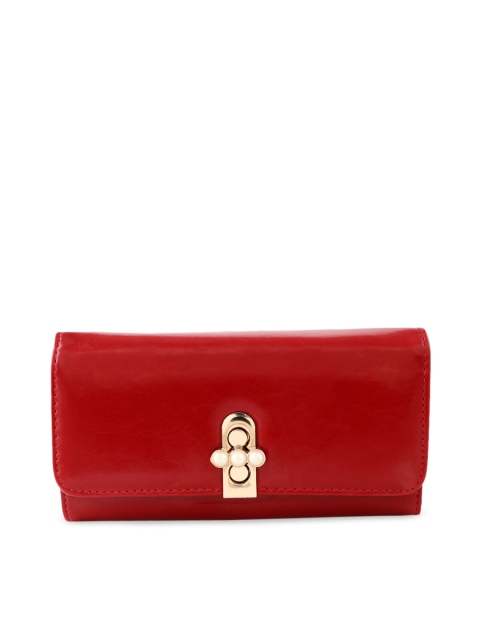 

GIO COLLECTION Women Red Solid Two Fold Wallet