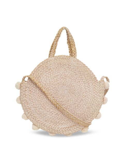 

Diwaah Beige Self Design Shoulder Bag