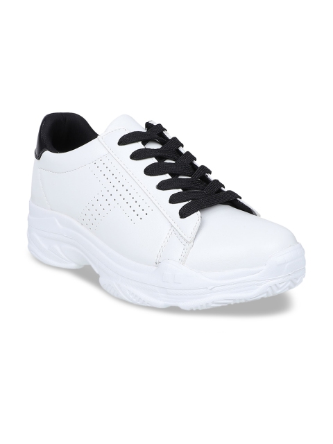 

ELLE Women White Solid Sneakers