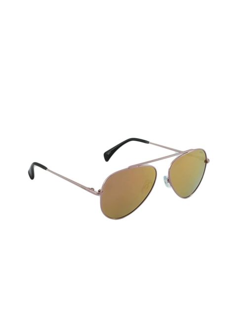 

IDEE Unisex Mirrored UV Protected Aviator Sunglasses IDS2343-C9SG, Gold