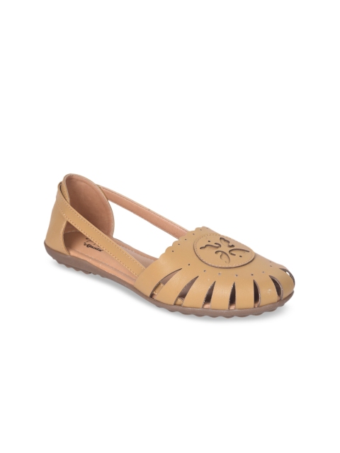 

Ajanta Women Brown Solid Ballerinas