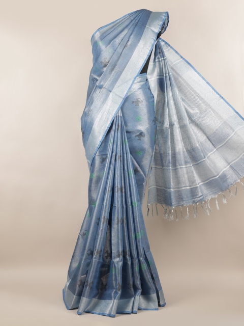 

Pothys Blue Woven Design Saree
