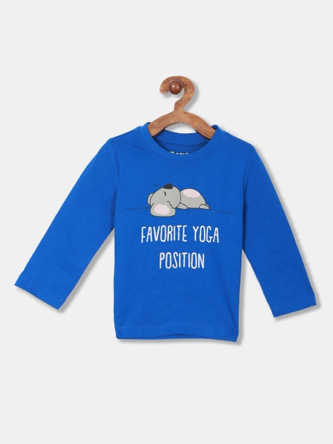 

Donuts Boys Blue Printed Round Neck T-shirt