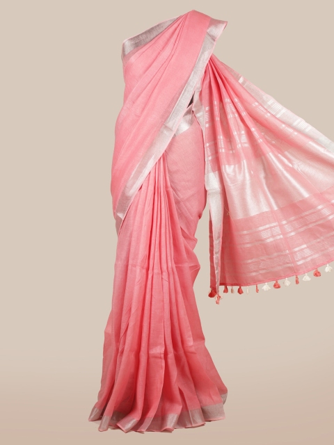 

Pothys Pink Solid Saree