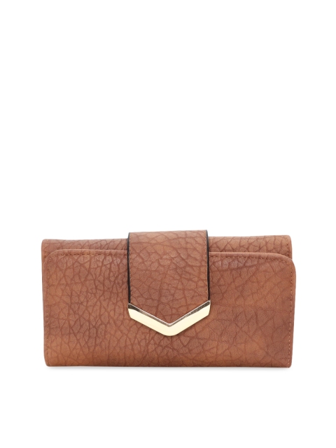 

GIO COLLECTION Women Brown Solid Two Fold Wallet