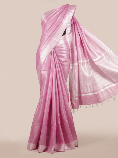 

Pothys Pink Solid Saree