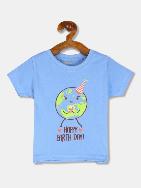 

Donuts Boys Blue Printed Round Neck T-shirt