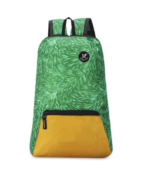 

Arctic Fox Unisex Green and Yellow Graphic Contrast Detail Backpack