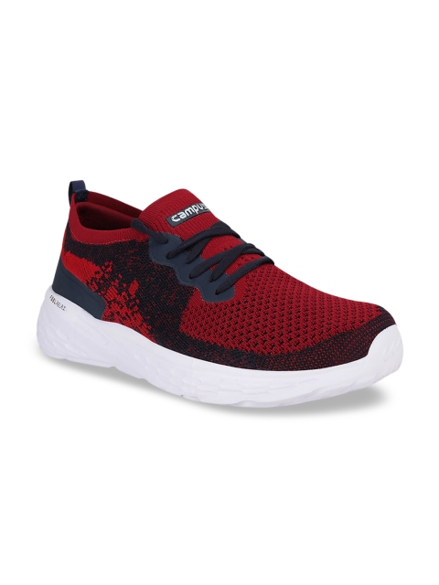 

Campus Men Red Mesh Running Shoes