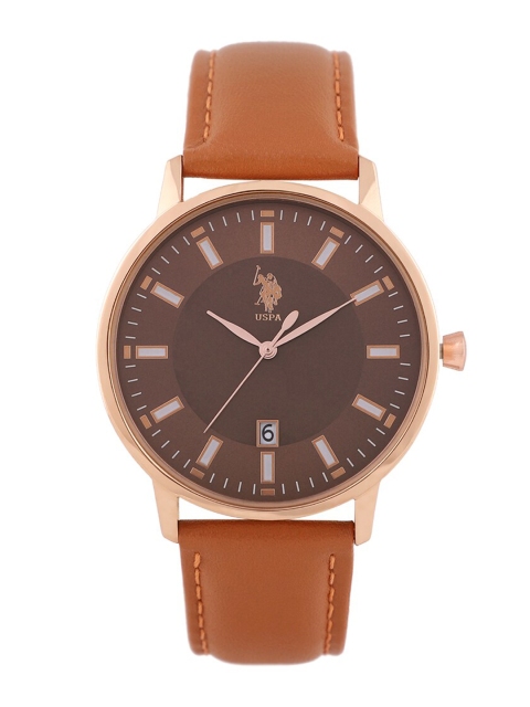 

U.S. Polo Assn. Men Brown Analogue Watch