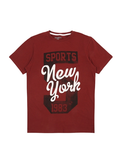 

POPPERS by Pantaloons Boys Maroon Printed Round Neck T-shirt