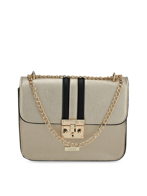 

Kazo Gold-Toned Striped Sling Bag