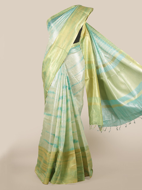 

Pothys Green Woven Design Saree