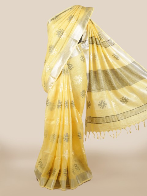 

Pothys Yellow Woven Design Saree