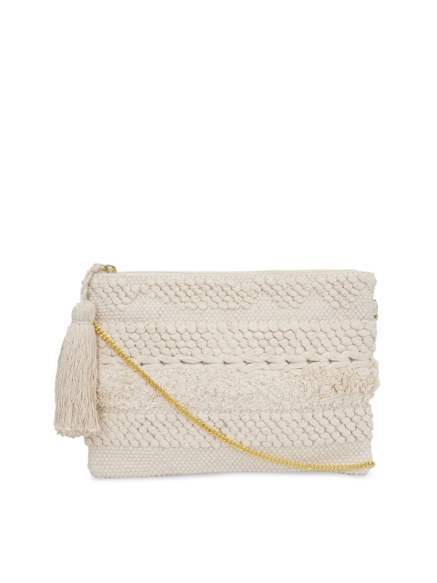 

Diwaah Off-White Self Design Sling Bag