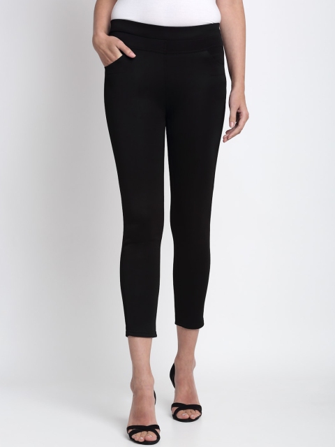 

NEUDIS Women Black Solid Skinny Fit Treggings