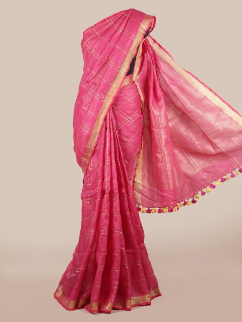

Pothys Magenta Woven Design Saree