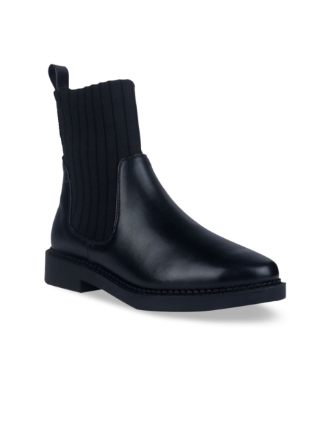 

London Rag Women Black Solid Heeled Boots