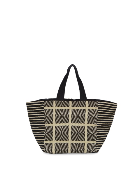 

Diwaah Black & Beige Checked Shoulder Bag