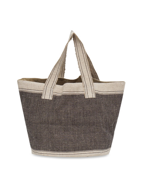 

Diwaah Black & Beige Self Design Shoulder Bag