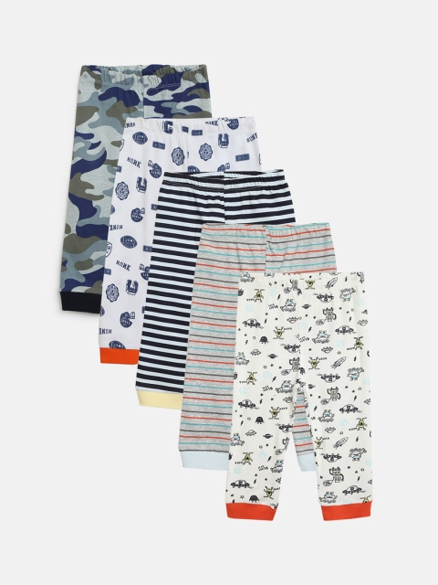 

ZONKO STYLE Kids Pack Of 5 Printed Lounge Pants, Multi