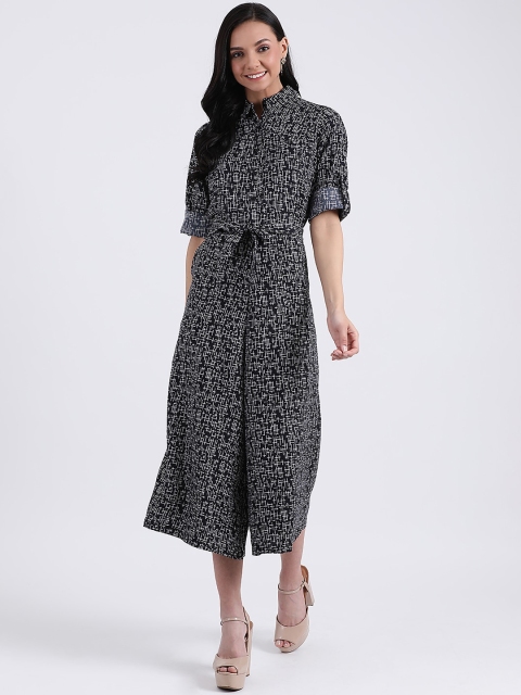 

Zink London Women Black & White Printed Jumpsuit