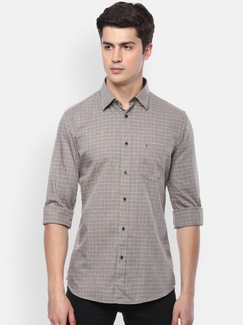 

Van Heusen Sport Men Grey Slim Fit Checked Casual Shirt