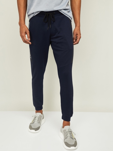 

Kappa Men Navy Blue Solid Track Pants