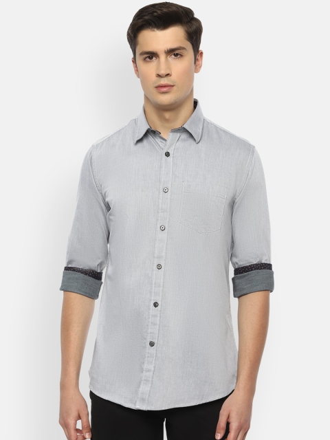 

Van Heusen Sport Men Grey Slim Fit Printed Casual Shirt