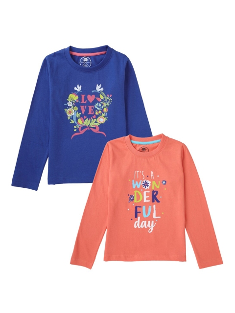 

Cub McPaws Girls Multicoloured Printed Round Neck T-shirt, Multi