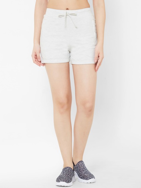

Juliet Women White Solid Slim Fit Sports Shorts