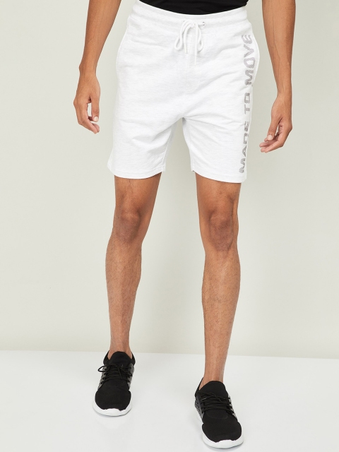 

Kappa Men Off-White Solid Regular Fit Regular Shorts