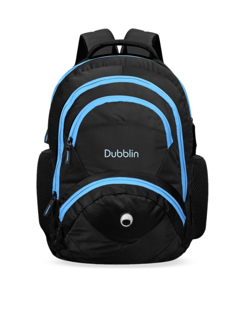 

Dubblin Unisex Black Brand Logo Contrast Detail Backpack