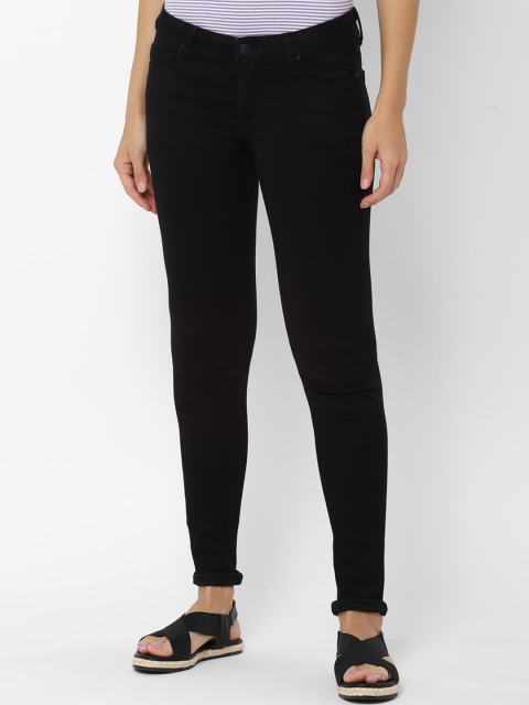 

Allen Solly Woman Women Black Slim Fit Mid-Rise Clean Look Jeans