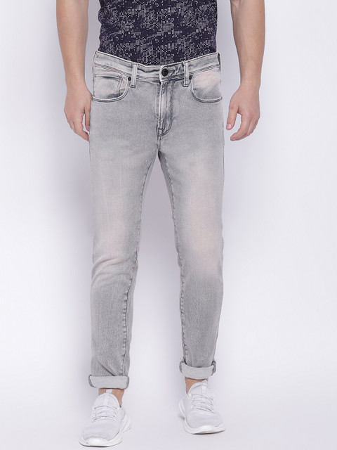 

Pepe Jeans Men Grey Slim Fit Low-Rise Clean Look Jeans