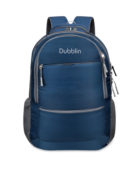 

Dubblin Unisex Navy Blue Contrast Detail Backpack