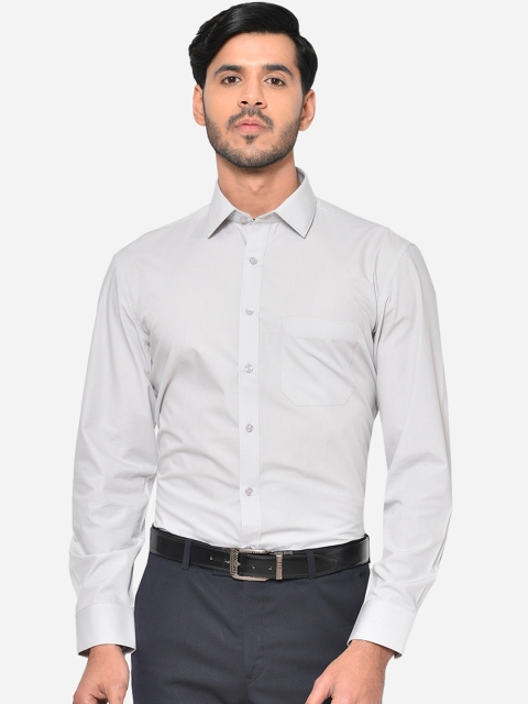 

Greenfibre Men Grey Regular Fit Solid Casual Shirt