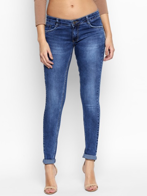 

PURPLE WATER Women Blue Slim Fit High-Rise Clean Look Jeans