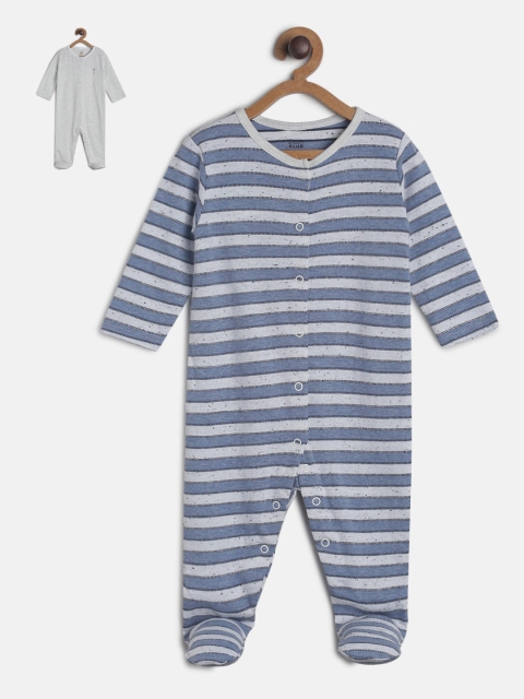 

MINI KLUB Infant Girls Pack Of 2 Sleepsuits, Grey
